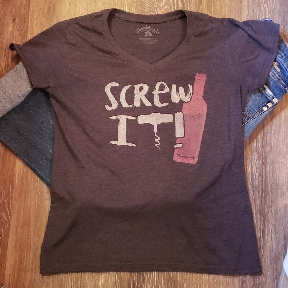Chowdaheadz gray Graphic T shirt medium